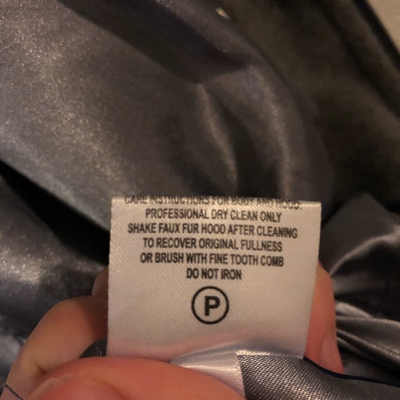 Size 2 Calvin Klein Gray Coat 63% Wool - Picture 7 of 8